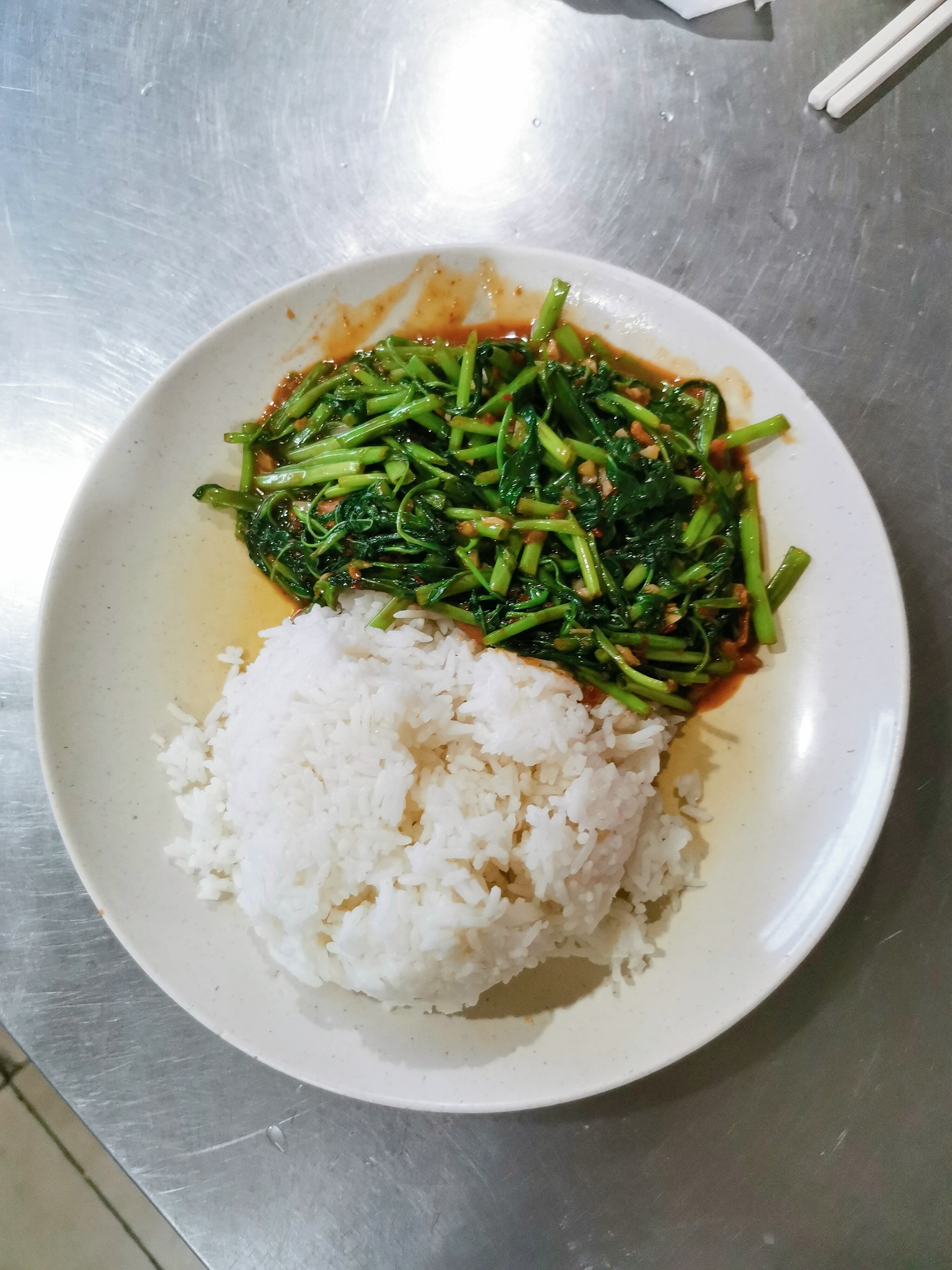 Kangkung Belacan Rice